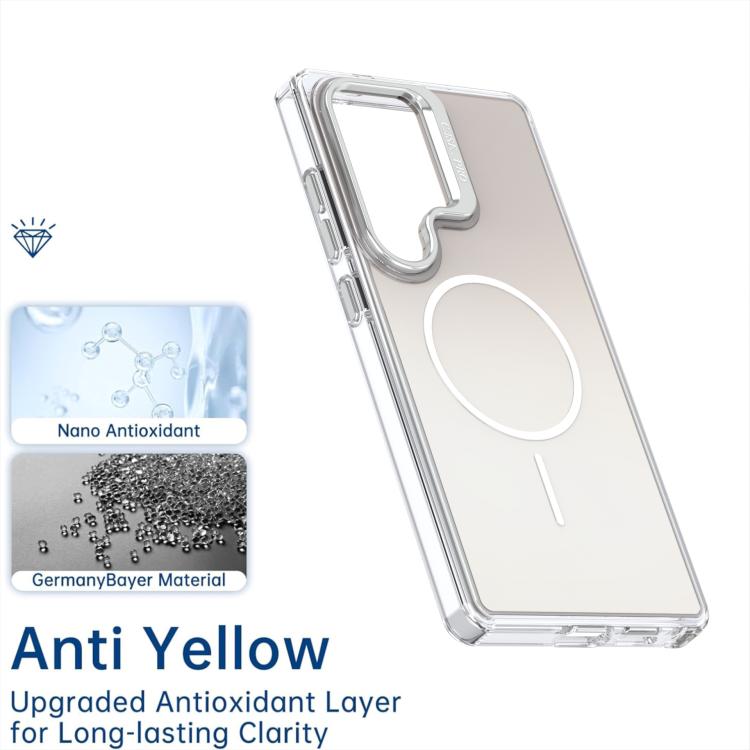 For Samsung Galaxy S25 Ultra 5G Gradient Discolor Lens Kickstand Magsafe Phone Case