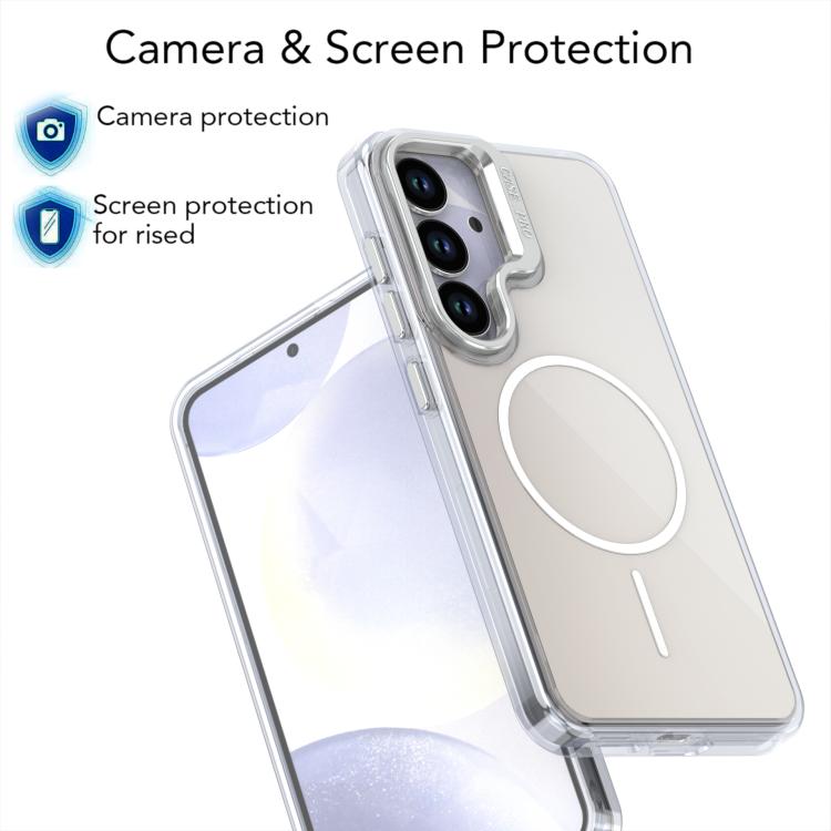 For Samsung Galaxy S23+ 5G Gradient Discolor Lens Kickstand Magsafe Phone Case