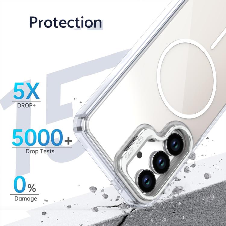 For Samsung Galaxy S23+ 5G Gradient Discolor Lens Kickstand Magsafe Phone Case