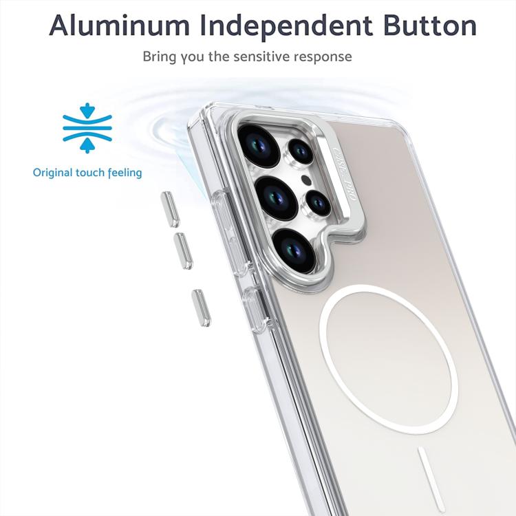 For Samsung Galaxy S23 Ultra 5G Gradient Discolor Lens Kickstand Magsafe Phone Case