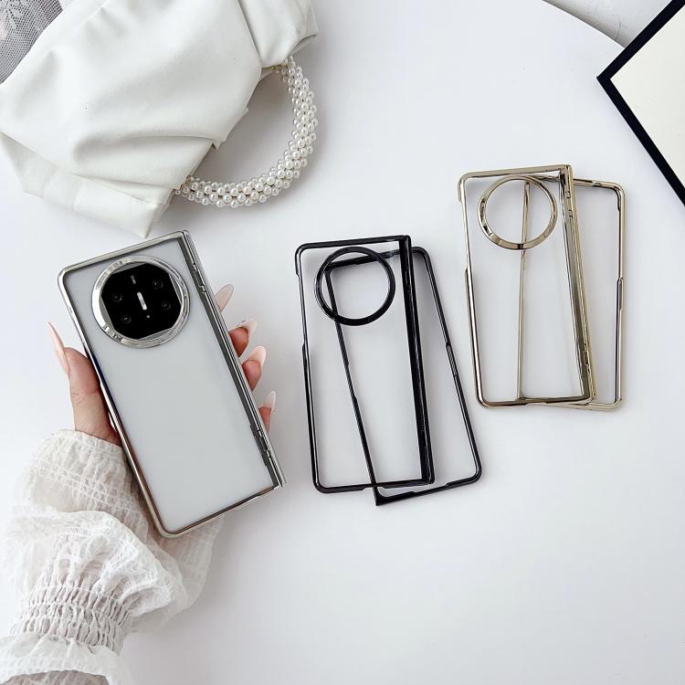 For Huawei Mate X3 Plating Spring Axis Skin Feel Phone Case