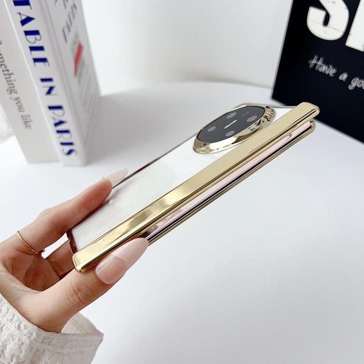 For Huawei Mate X6 Plating Spring Axis Skin Feel Phone Case