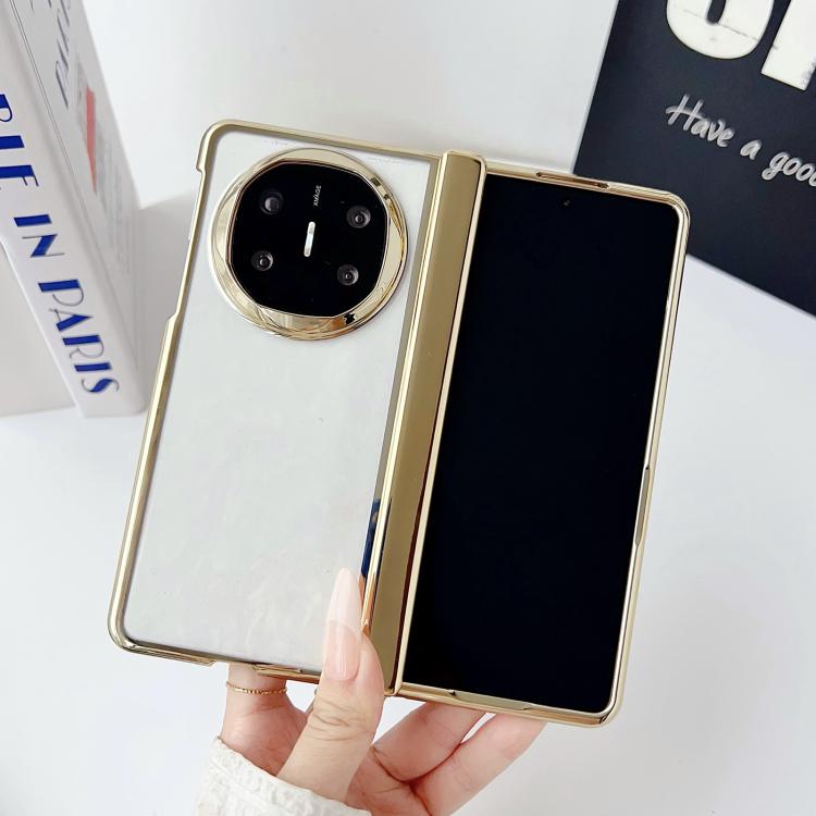 For Huawei Mate X6 Plating Spring Axis Skin Feel Phone Case