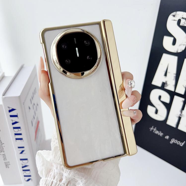 For Huawei Mate X6 Plating Spring Axis Skin Feel Phone Case