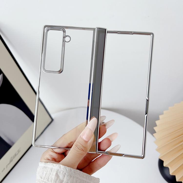 For Samsung Galaxy Z Fold Special Plating Spring Axis Skin Feel Phone Case
