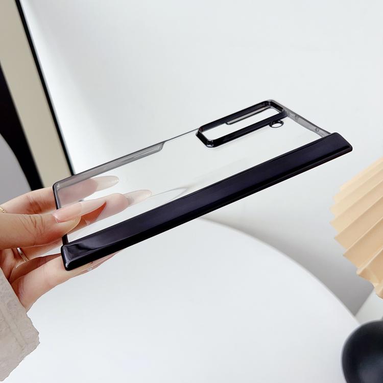 For Samsung Galaxy Z Fold Special Plating Spring Axis Skin Feel Phone Case