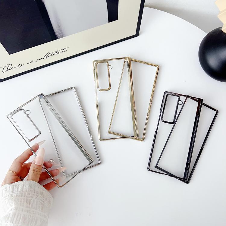 For Samsung Galaxy Z Fold Special Plating Spring Axis Skin Feel Phone Case