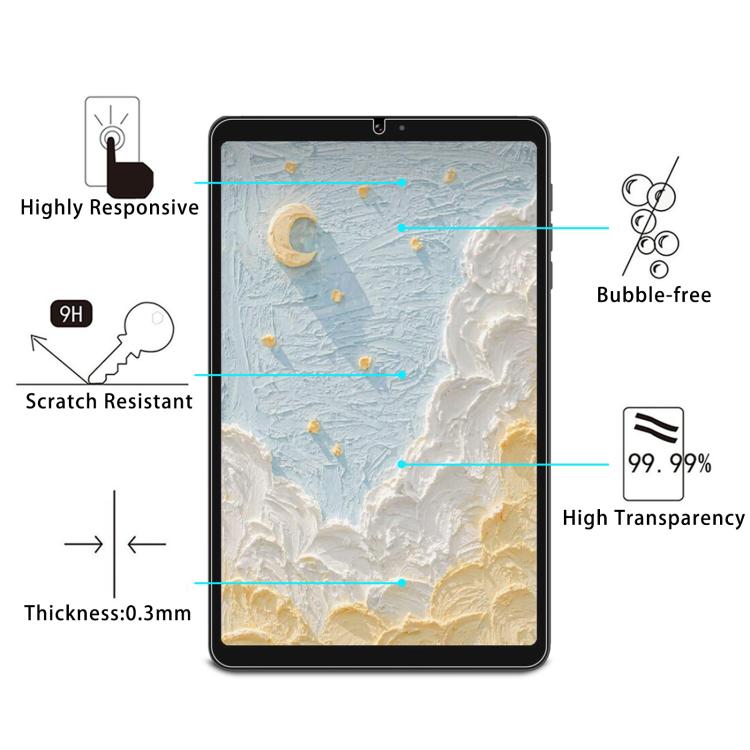 For BNCF Bpad mini 8.4 inch 2pcs 9H 0.3mm Explosion-proof Tempered Glass Film