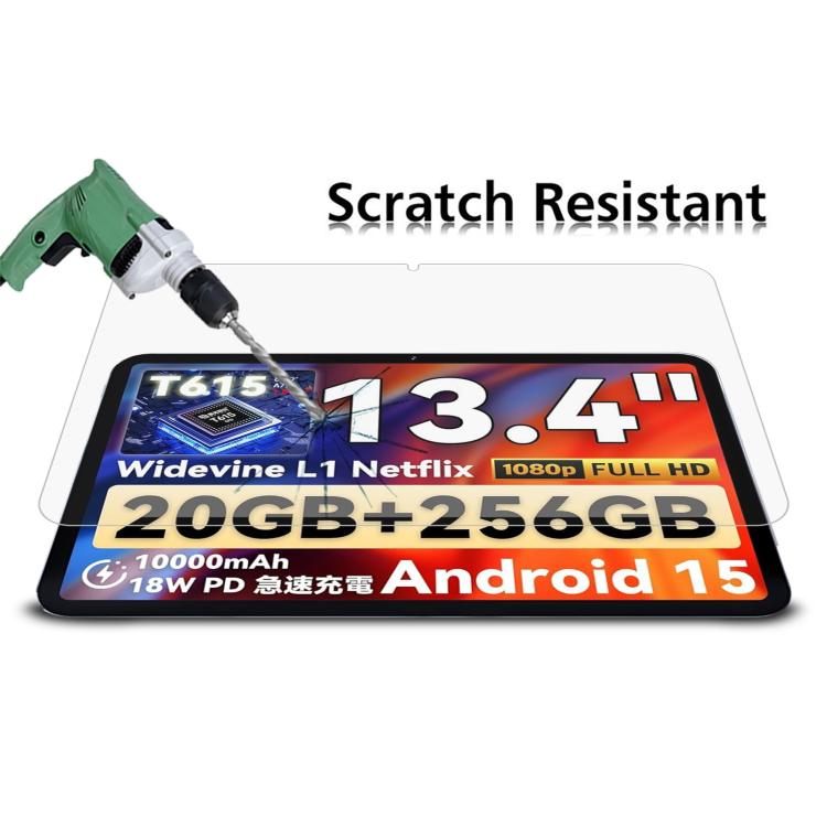 For BNCF Bpad 13 13.4 inch 2pcs 9H 0.3mm Explosion-proof Tempered Glass Film