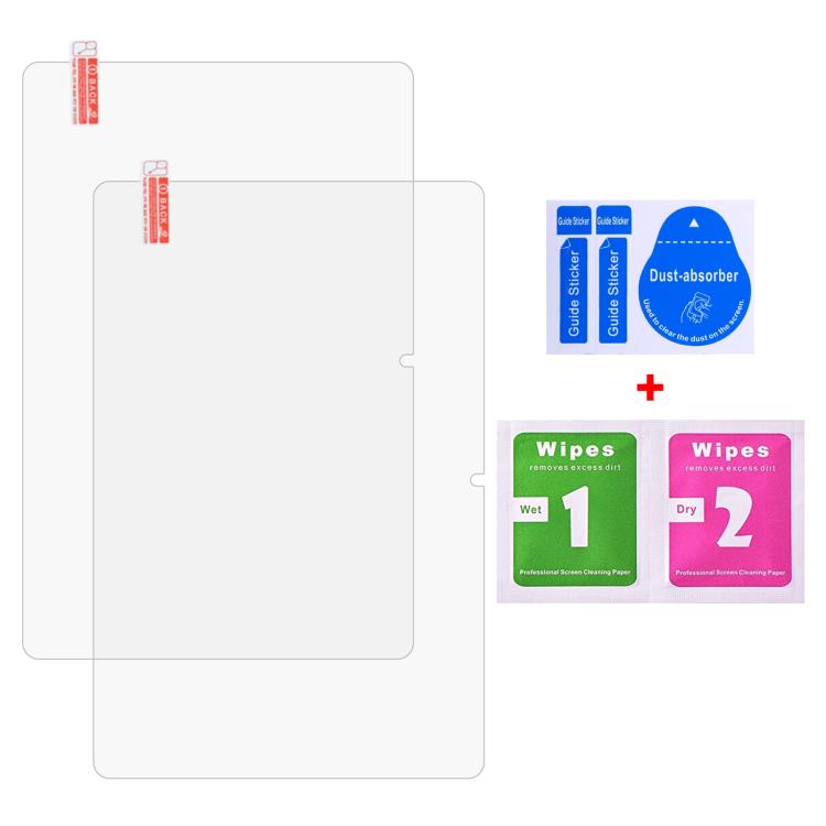 For BNCF Bpad 10 Pro 10.1 inch 2pcs 9H 0.3mm Explosion-proof Tempered Glass Film