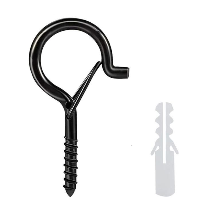 Metal Sheep Eye Spring Hook, Specification:Black M5