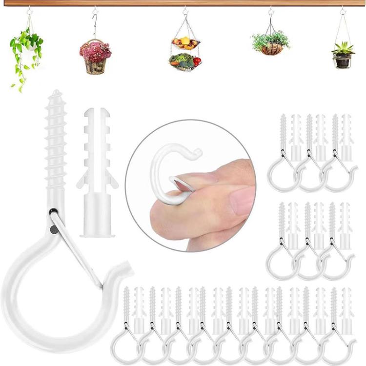 Metal Sheep Eye Spring Hook, Specification:One Box 20pcs Black M4