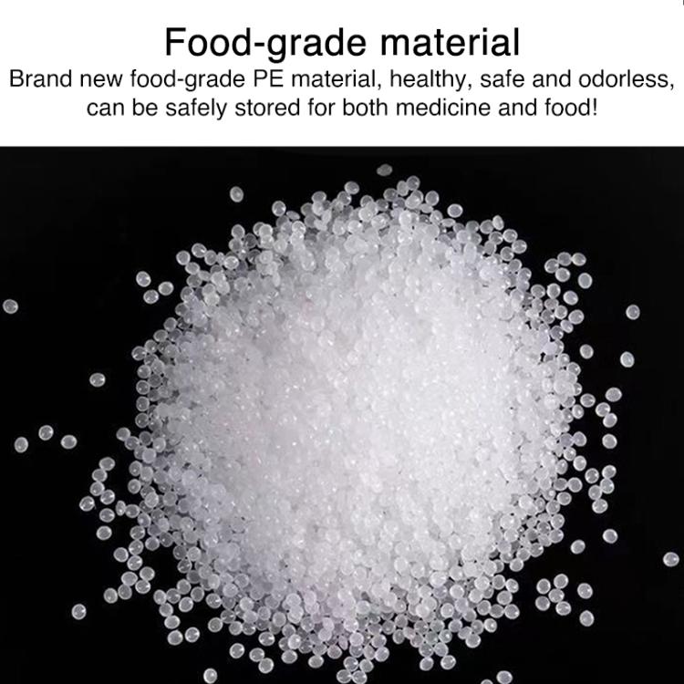 100pcs Double Layer Environmental Label Warning Printed Ziplock Bag, Size:12 x 35cm 10 Wire