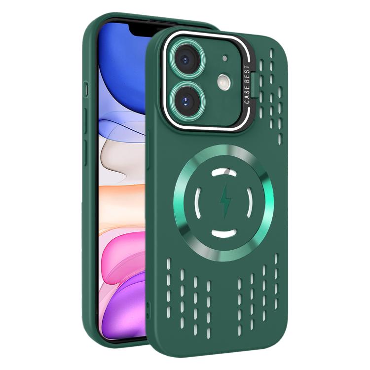 For iPhone 11 Lens Holder MagSafe Cooling Phone Case