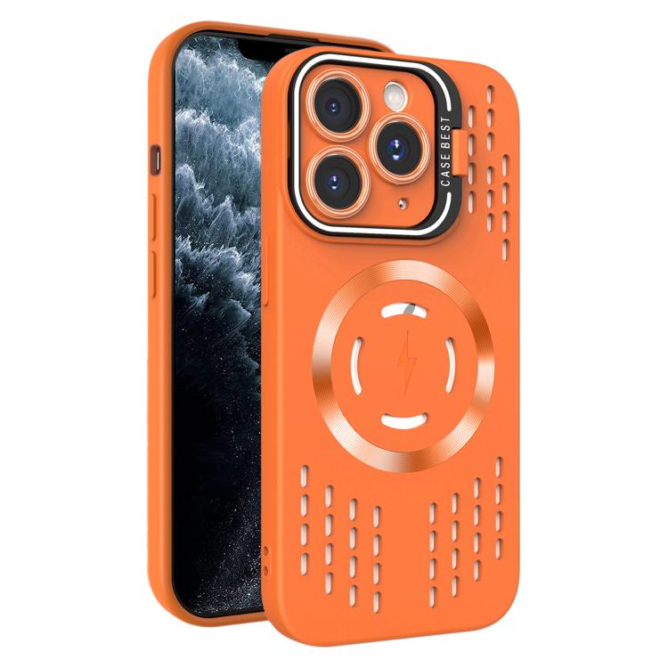 For iPhone 11 Pro Max Lens Holder MagSafe Cooling Phone Case
