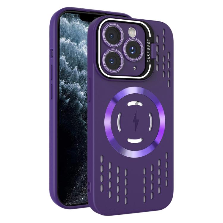 For iPhone 11 Pro Max Lens Holder MagSafe Cooling Phone Case