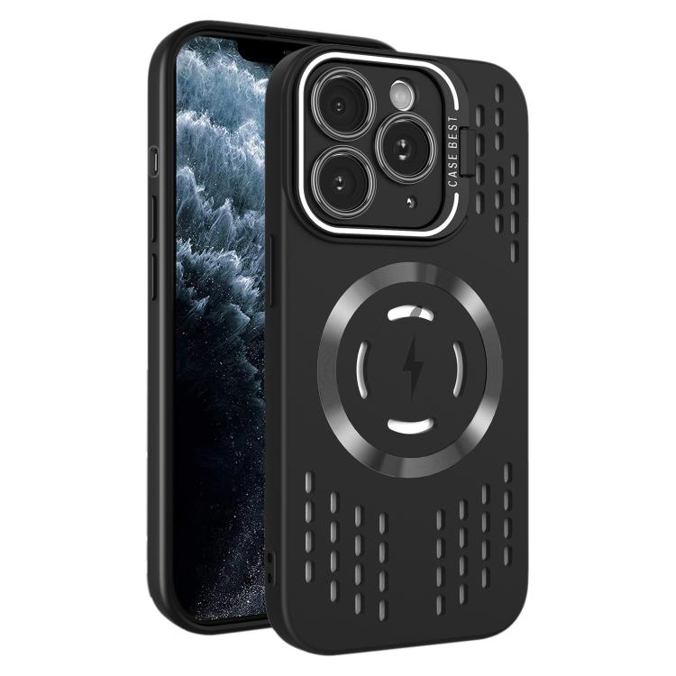 For iPhone 11 Pro Max Lens Holder MagSafe Cooling Phone Case