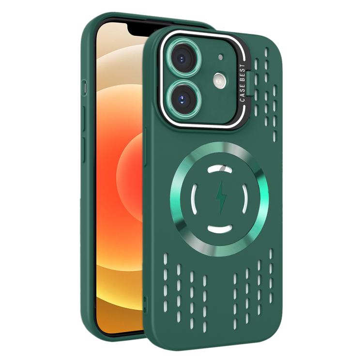For iPhone 12 Lens Holder MagSafe Cooling Phone Case
