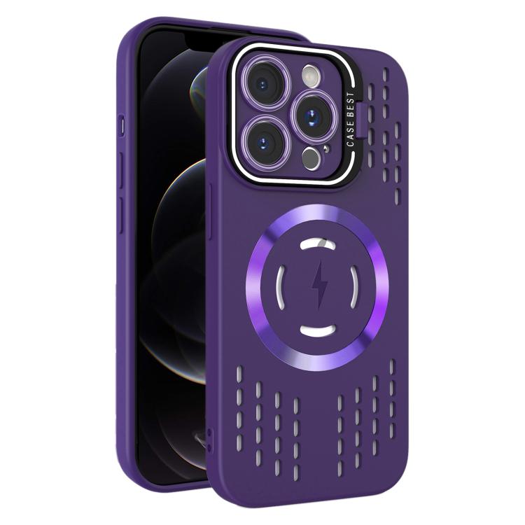 For iPhone 12 Pro Lens Holder MagSafe Cooling Phone Case