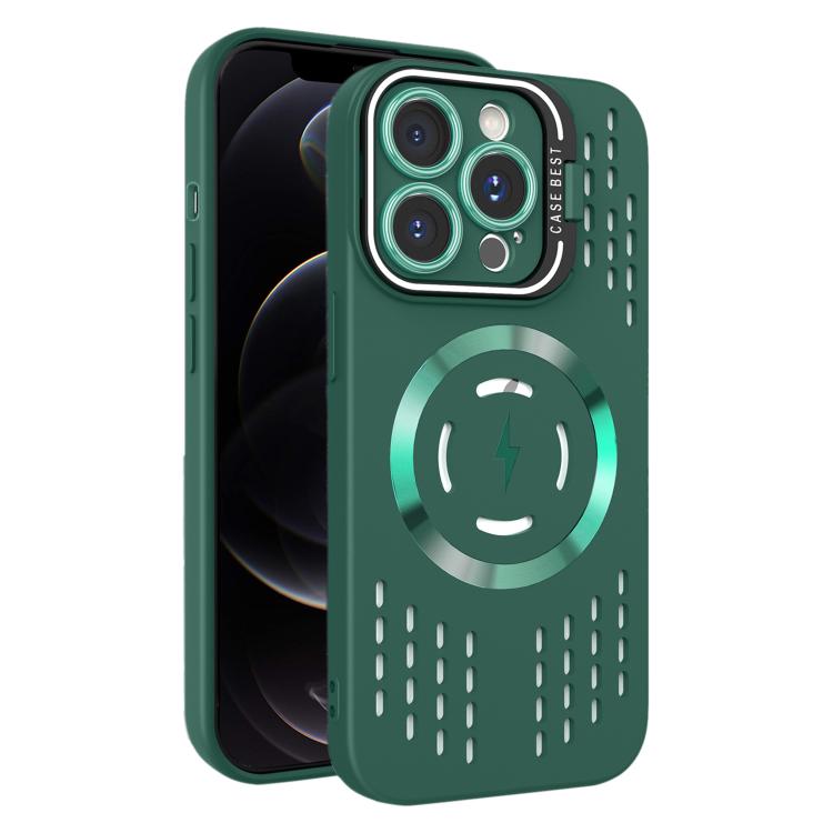 For iPhone 12 Pro Lens Holder MagSafe Cooling Phone Case