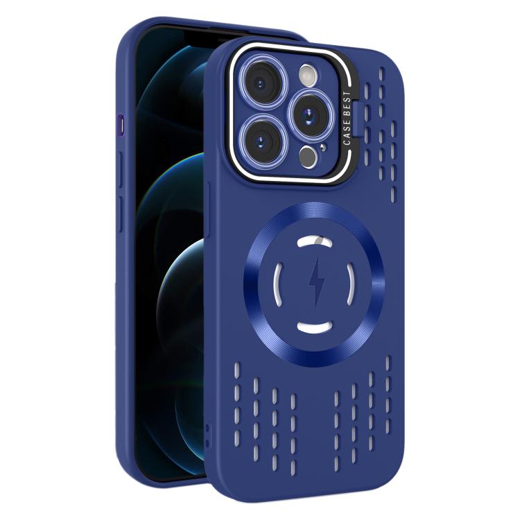 For iPhone 12 Pro Max Lens Holder MagSafe Cooling Phone Case