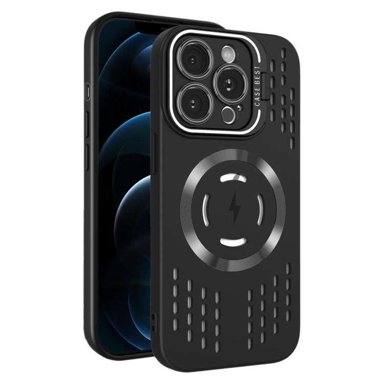For iPhone 12 Pro Max Lens Holder MagSafe Cooling Phone Case