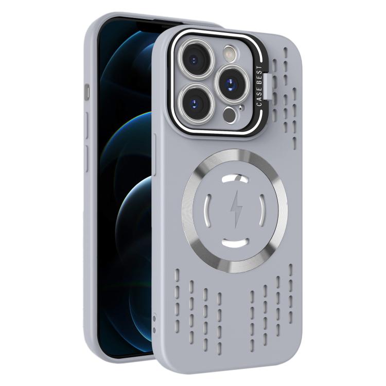 For iPhone 12 Pro Max Lens Holder MagSafe Cooling Phone Case