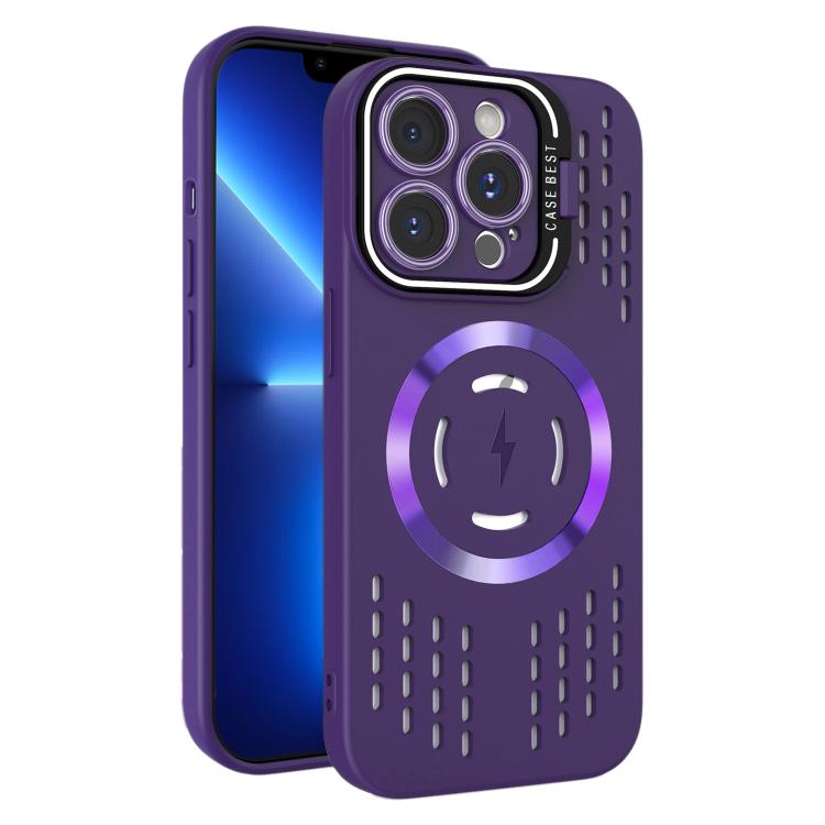For iPhone 13 Pro Lens Holder MagSafe Cooling Phone Case