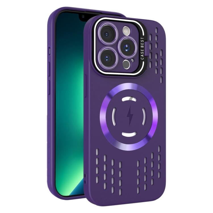 For iPhone 13 Pro Max Lens Holder MagSafe Cooling Phone Case