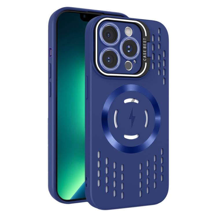 For iPhone 13 Pro Max Lens Holder MagSafe Cooling Phone Case