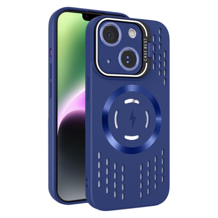 For iPhone 14 Lens Holder MagSafe Cooling Phone Case