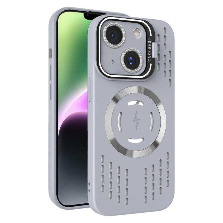 For iPhone 14 Lens Holder MagSafe Cooling Phone Case
