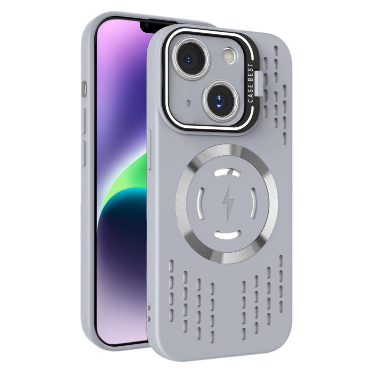 For iPhone 14 Plus Lens Holder MagSafe Cooling Phone Case