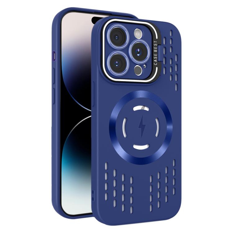 For iPhone 14 Pro Lens Holder MagSafe Cooling Phone Case