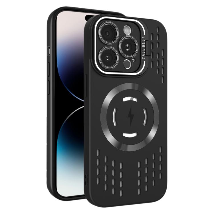 For iPhone 14 Pro Lens Holder MagSafe Cooling Phone Case