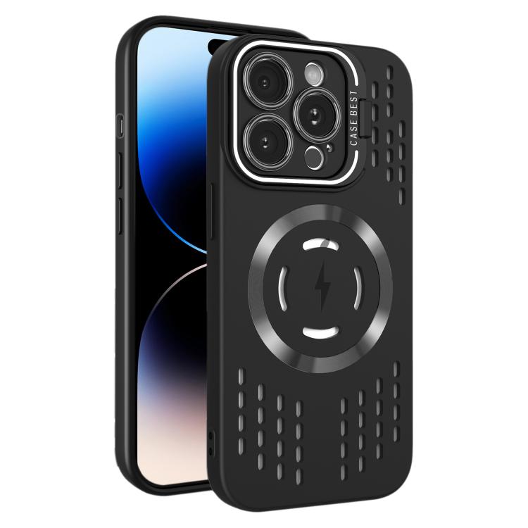 For iPhone 14 Pro Max Lens Holder MagSafe Cooling Phone Case