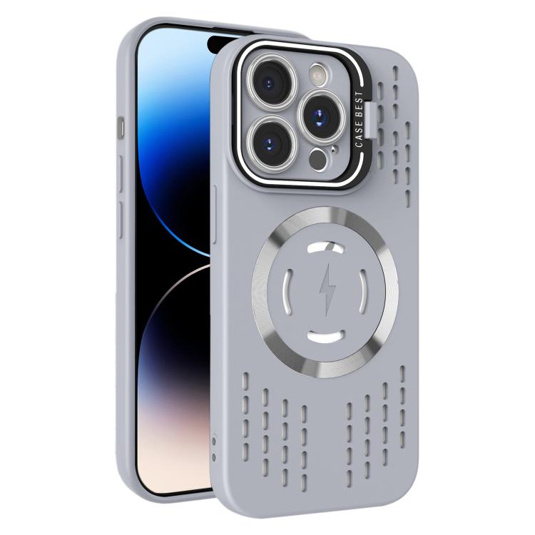 For iPhone 14 Pro Max Lens Holder MagSafe Cooling Phone Case