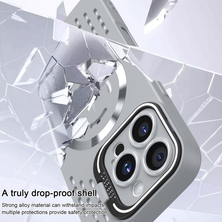 For iPhone 13 Pro Lens Holder MagSafe Cooling Phone Case