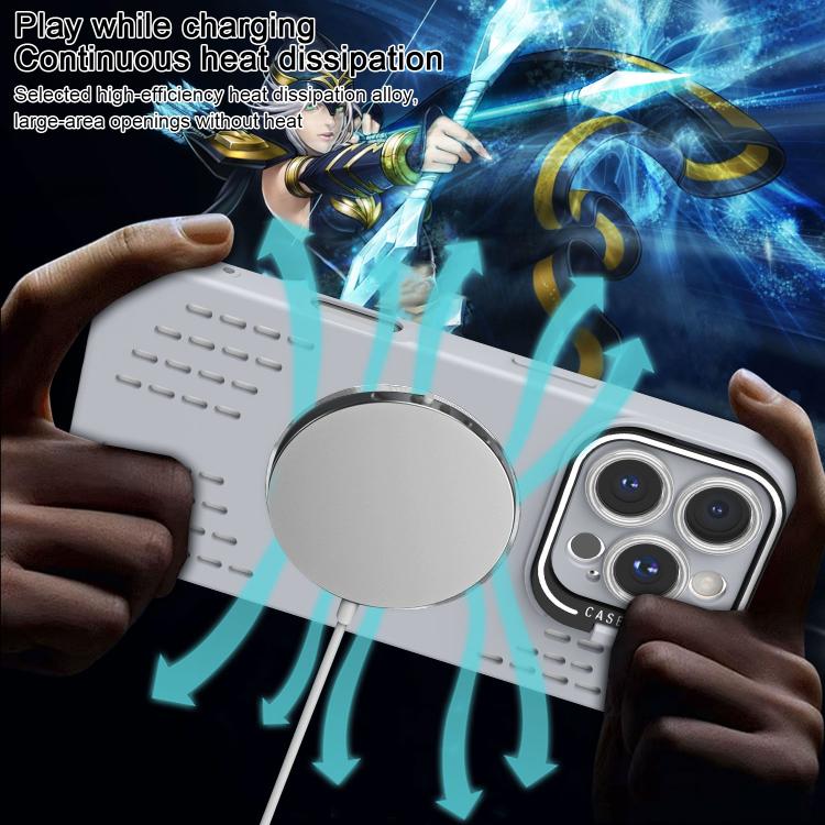 For iPhone 13 Lens Holder MagSafe Cooling Phone Case