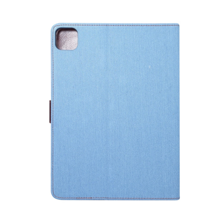 For iPad Air 2022 / 2020 10.9 Denim Texture PC Horizontal Flip Leather Protective Case, with Holder & Card Slots & Wallet & Photo Frame & Sleep / Wake-up Function