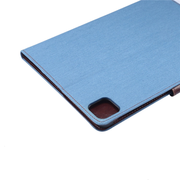 For iPad Air 2022 / 2020 10.9 Denim Texture PC Horizontal Flip Leather Protective Case, with Holder & Card Slots & Wallet & Photo Frame & Sleep / Wake-up Function