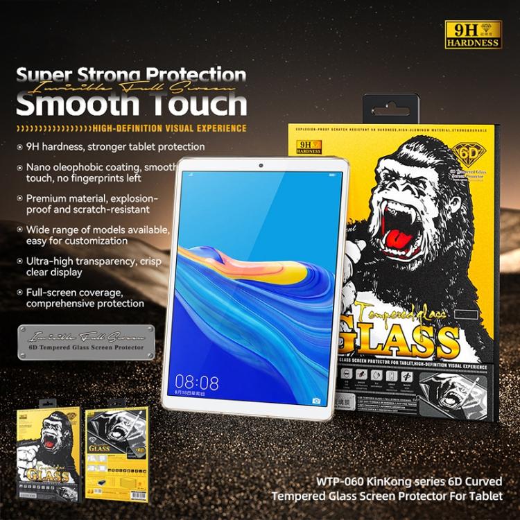 For Huawei MediaPad M6 8.4 WK WTP-060 KinKong 0.33mm 6D Curved HD Tempered Glass Film