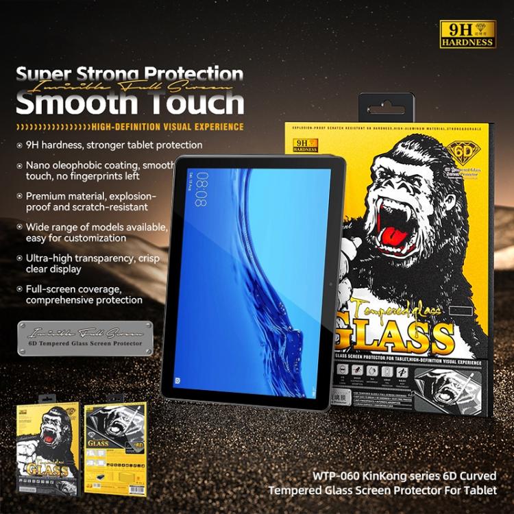 For Huawei MediaPad T5 / Enjoy Tablet 5 WK WTP-060 KinKong 0.33mm 6D Curved HD Tempered Glass Film