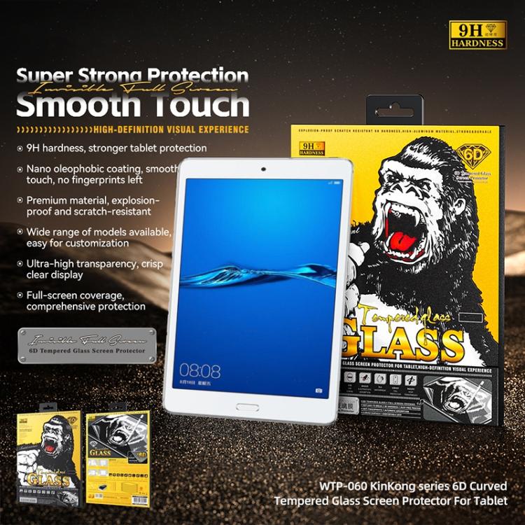 For Huawei MediaPad C5 8.0 2020 WK WTP-060 KinKong 0.33mm 6D Curved HD Tempered Glass Film