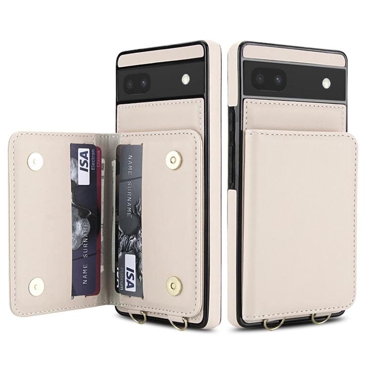 For Google Pixel 8 Crossbody Dual-buckle Wallet RFID Back Leather Phone Case