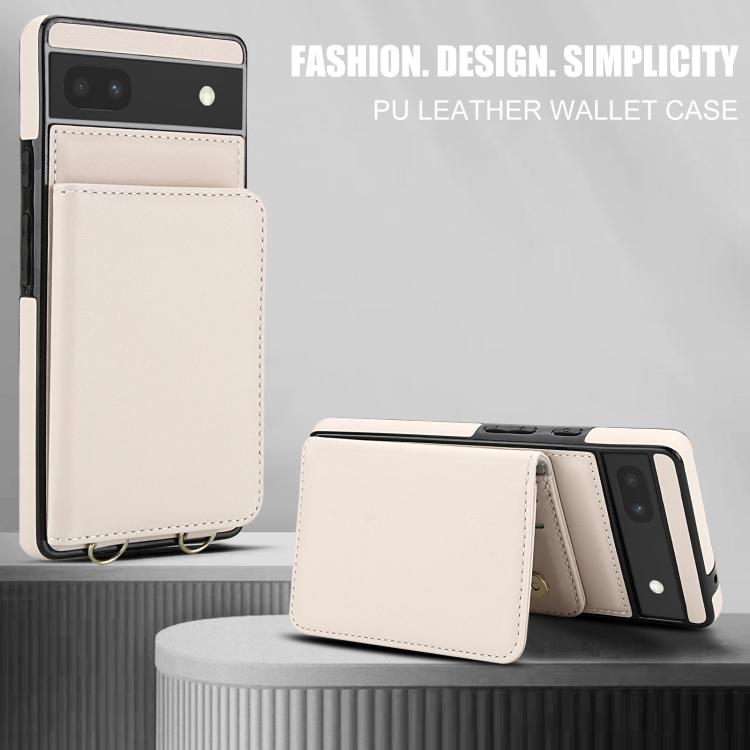 For Google Pixel 8 Crossbody Dual-buckle Wallet RFID Back Leather Phone Case