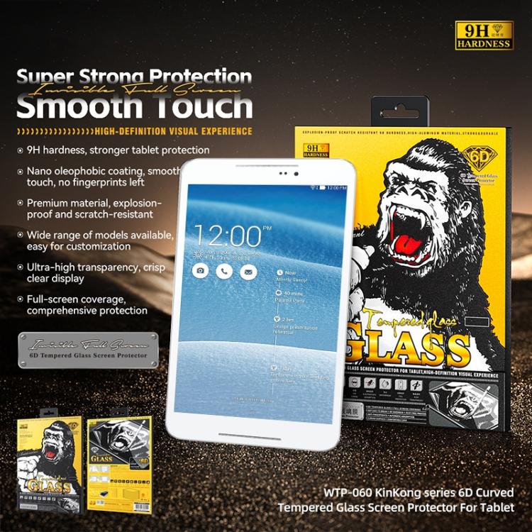 For ASUS Fonepad 8 / FE380CG WK WTP-060 KinKong 0.33mm 6D Curved HD Tempered Glass Film