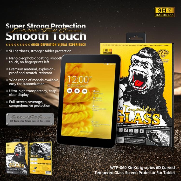 For ASUS MeMO Pad 7 ME176 WK WTP-060 KinKong 0.33mm 6D Curved HD Tempered Glass Film
