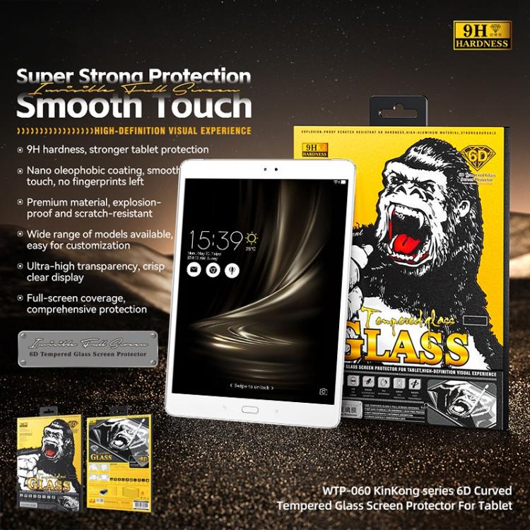 For ASUS ZenPad 3S 10 Z500M WK WTP-060 KinKong 0.33mm 6D Curved HD Tempered Glass Film