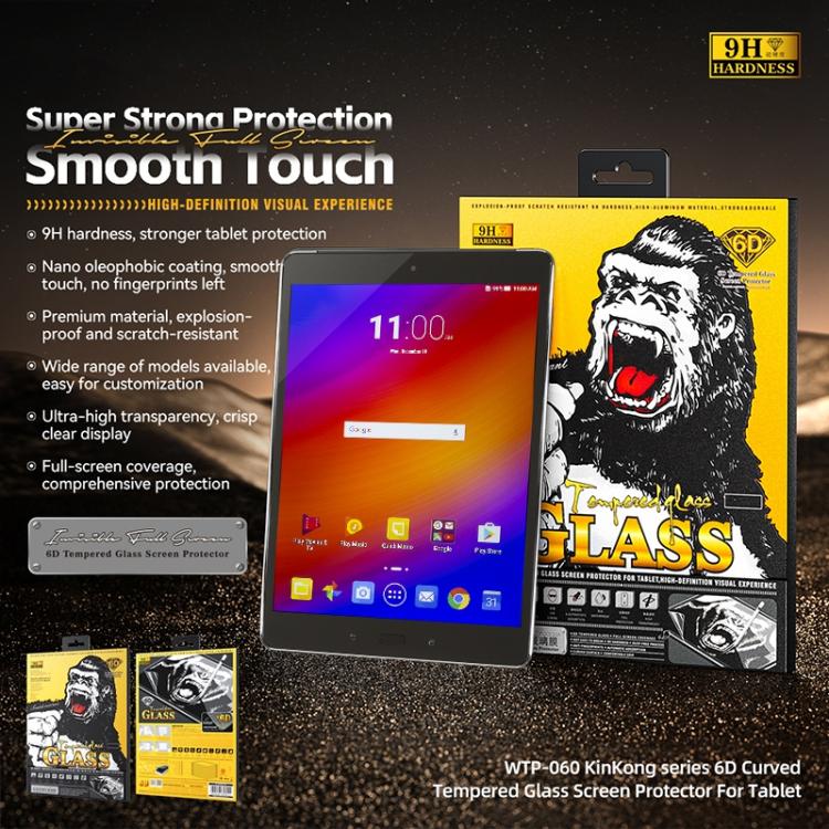 For ASUS Zenpad Z10 ZT500KL 9.7 WK WTP-060 KinKong 0.33mm 6D Curved HD Tempered Glass Film